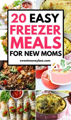 20 easy freezer meals for new moms that are healthy and delicious to eat