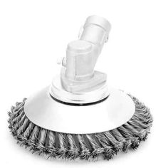 a wire brush with a white handle on a white background for use in commercial cleaning