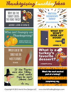 thanksgiving lunch jokes for kids and adults to help them learn how to make the turkey joke