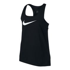 Help your mini athlete achieve the WTA pro look by giving her the Nike Girls Breathe 2in1 Cami Tank in Black This versatile tank features a snug and supportive builtin bra racerback straps and dropped hem for the ultimate in athletic performance Nikes exclusive sweat managingDriFitmaterial actually pulls sweat from the skin to the outside of the garment to keep your little one drier The iconic swoosh logo is printed largely at the center of the chest to show off herNike love Cheap Sporty Tank Top With Tank Straps, Nike Sleeveless Tank Top, Cheap Sporty Tank T-shirt, Nike Summer Tank Top, Nike Crop Tank Tops, Womens Tank Top Nordstrom Logo, Cheap Nike Tank Top, Affordable Nike Summer Tank Top, Cheap Nike Sleeveless Tank Top