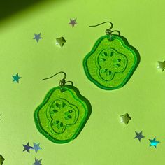 Snack Necklace, Best Pickles, Types Of Piercings, Unusual Earrings, Laser Cut Acrylic, Valentines Necklace, Cute Earrings, Wearable Art, Pickles