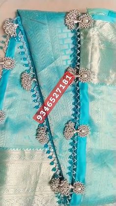 Beaded Saree Kuchu, Bridal Saree Tassels Designs Latest, Bridal Kuchu Designs Saree, Pattu Saree Kuchu Designs Latest, New Saree Kuchu Designs, Saree Kongulu Designs, Saree Pallu Kuchu Designs Latest, Latest Saree Kuchu Designs Tassels