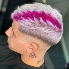 Men Purple Hair, Mens Haircuts 2022, Faded Haircut, Best Mens Haircuts, Holiday Hair Color, Edgy Hair Color, Haircuts 2022, Hair Colour Design