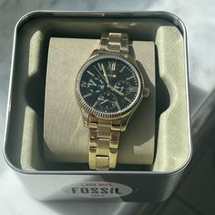 Fossil Watch | Gold Fossil Womens Watch Brand New Fossil Women Watches, Watches Women Michael Kors, Fossil Watches Women, Fossil Jewelry, Watches Women, Fossil Watch, Fossil Watches, Phone Holster, Walker Boots