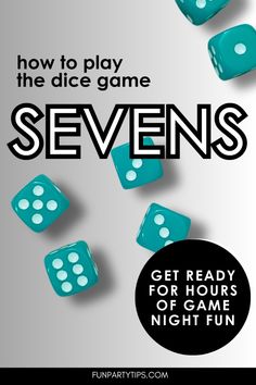 the cover of how to play the dice game sevens