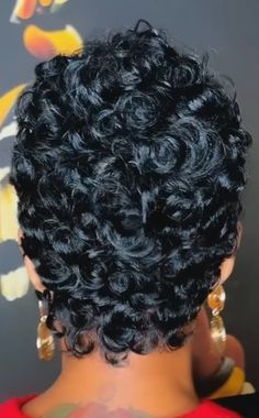 Finger Waves On Long Hair, Pin Curl Pixie, Finger Waves And Curls Black Women, 27 Piece Hairstyles Pixie Cuts, Soft Fingerwaves Short Hair, Pixie Pin Curls, Pixie Haircut For Black Women Finger Waves