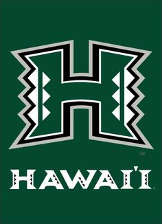 the letter h is for hawaii with an image of a hierole on it