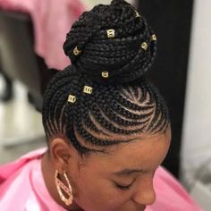 2021 Protective Styles For Natural Hair To Try This Winter - WriteUpCafe.com Shuku Hairstyle, Protective Styles For Black Women, Cornrows Updo, Braided Mohawk, Styles For Black Women, Ghana Braids, Transitioning Hairstyles