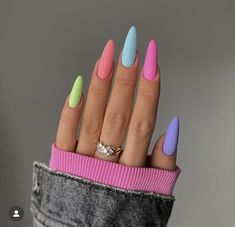 Nail Lab, Nails Collection, Cute Pink Nails, Indigo Nails, Long Nail Designs, Makijaż Smokey Eye, Nails For Women, Love Nails