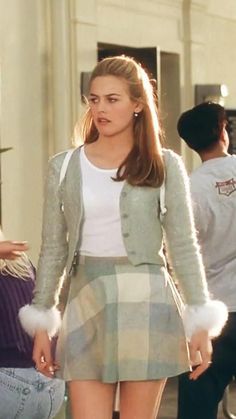 Stile Blair Waldorf, 2024 Aesthetic, Checkered Skirt, 90's Fashion