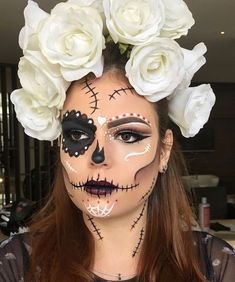 Nem Halloween Makeup, Spooky Halloween Makeup, Halloween Maquillaje, Halloween Makeup Ideas, Makeup Outfit