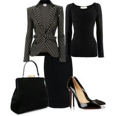 Business Formal Women Trends Clothing, Minimalisticky Chic, Outfit Ideas Work, Image Consultant, Horizontal Stripes, Work Wardrobe