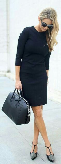 Black Outfits, Looks Black, Classic Wardrobe, Office Attire, All Black Outfit, Gwyneth Paltrow, Work Wardrobe