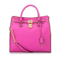 $74.99 Michael Kors Hamilton Specchio Large Fuchsia Totes hot sale,fast shipping!! #MKTimeless Dream Handbags, Arm Candies, Pinterest For Men, Hot Handbags, Purse Game, Aka Sorority, Cheap Michael Kors, Lady Bags, Pocket Books