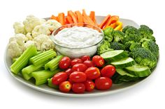 a plate full of vegetables and dip with the words tips 10 keep it separated