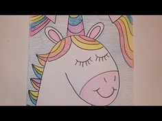 how to draw a unicorn head - YouTube Unicorn Head, A Unicorn, Out Of This World, Art Show, To Draw, Drawings, Art