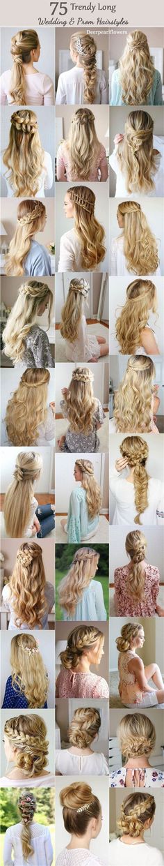 Long Wedding & Prom Hairstyles from Missysueblog / http://www.deerpearlflowers.com/wedding-prom-hairstyles-for-long-hair/ Prom Hairstyles For Long Hair, Braided Hairstyles For Wedding, Short Hairstyle, African American Hairstyles, Long Hairstyles, Beauty Ideas, African Hairstyles, Hair Dos