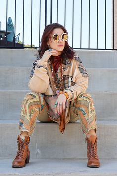 These Super Star Boho Grunge Patched Straight Leg Pants are the perfect blend of style and comfort. Featuring raw edged patches and star detailing, these pants add a touch of edginess to any outfit. With convenient side and back pockets and a zip and button fly, these pants are both functional and fashionable. Perfect for any bohemian or grunge inspired look. Straight Leg Relaxed Fit Raw Edges Patched Side & Back Pockets Zip and button Fly Fit: True to Size 100% Cotton. Measurement Guide Small-