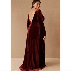 A Plunging Open Back Adds A Modern Edge To The Opulent Jenny Yoo Ryland Open-Back Velvet Gown Finished With Long Sleeves And A Timeless V-Neckline. An Illusion Panel Completes The Bodice, And The Back Can Be Worn With Or Without A Snap-On Strap. Polyester, Spandex; Polyester Lining Velvet Maxi Dress Silhouette Invisible Back Zipper Faux-Wrap Styling V-Neckline Open Back With Securing Snap-On Strap Professionally Clean Imported Not Bra Friendly; Additional Bust Support Can Be Added By A Tailor Opera Dress, Velvet Formal Dress, Mother Of The Bride Dresses Long, Velvet Gown, Velvet Maxi Dress, Velvet Maxi, Jenny Yoo, Stretch Velvet, Dress Silhouette