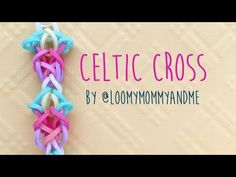 a close up of a crochet piece with the words celtic cross on it