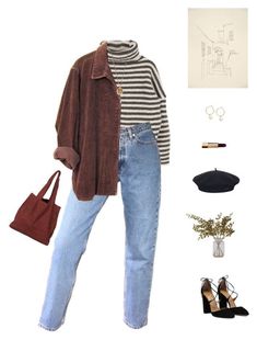 Bookshop Outfit Aesthetic, Lagerfeld Chanel, Vestiti In Jeans, Sweater Vintage, Mode Inspo, Vintage Jackets, Corduroy Jacket, Mode Vintage, Looks Style