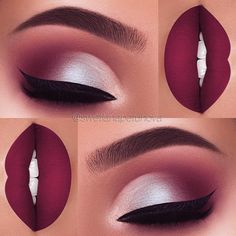 Maquillage Kylie Jenner, Wedding Lips, Make Up Designs, Makeup Tip, Purple Lipstick, Purple Makeup, Smink Inspiration, Makijaż Smokey Eye, Makeup Wedding