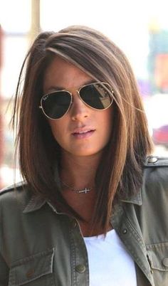 Medium Layered Hair, Long Bob Haircuts, Caramel Hair, Amazing Hair, Bob Haircuts, Beauty Stuff, Fresh Cut