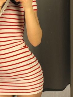 Dress Pose, Stripy Tops, Female Clothes Outfits, Modern Hijab Fashion, Beautiful Casual Dresses, Friend Poses Photography, Classy Casual Outfits, Body Con Dress, Cute Poses For Pictures