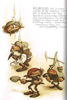 an image of three gnomes in different positions