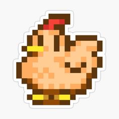 an old school style pixel art sticker