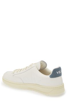 Throwback style takes a clean-cut approach with this leather sneaker signed off by a signature stitched 'V' logo on the sidewall. Lace-up style Removable insole Leather upper/recycled-polyester textile lining/rubber, synthetic and recycled-rubber sole Made in Brazil White Sneakers With Contrast Stitching For Sports, White Casual Sneakers With Contrast Stitching, Casual White Sneakers With Contrast Stitching, White Sports Sneakers With Stitched Sole, White Low-top Sneakers With Contrast Stitching, White Sneakers With Stitched Sole For Everyday, Leather Sneakers With Contrast Stitching And Round Toe, Leather High-top Sneakers With Contrast Stitching, Low-top Leather Sneakers With Contrast Stitching