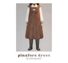 📑 Pinafore Dress (Kids) | Patreon Sims 4 Cc Pinafore Dress, Masculine Clothing, Sims 4 Decades Challenge, Female Base, Best Sims, Sims 4 Build, Sims 4 Cc Finds, Pinafore Dress