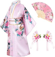 Store New Arrivals Add to Favorite View Feedback Contact Japanese Traditional Dress Kimono Robe for Kids Girls Costume Description Department Boys Color Type2-pink Size 6-7Years(130cm) Polyester,Satin Tie closure Hand Wash Only Material:High quality satin polyester(Imitation silk) Package includes: Kimono robe , Belt, Backband, Silk folding fans，Hairstick -5 piece set Suit for: Daily wear ,Children party dress,Fun as birthday or holiday gifts,Halloween party uniforms, Cosplay party uniforms. A g Japanese Kimono Dress, Japanese Kids, Kimono Gown, Japanese Costume, Baby Costumes Girl, My Little Pony Costume, Folding Fans, Dress Kimono, Children Party