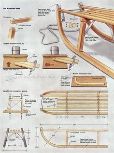 the plans for a wooden boat are shown in this drawing, with instructions to make it