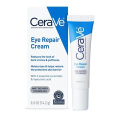 CeraVe Eye Repair Cream | Under Eye Cream for Dark Circles and Puffiness | Suitable for Delicate Skin Under Eye Area | 0.5 Ounce Helps reduce the appearance of dark circles and puffiness in the under eye area. Brightening cream with a non-greasy finish that leaves under eyes looking hydrated, smooth, brightened, and more awake. Formulated with Hyaluronic Acid to help retain skin's moisture and Niacinamide to help soothe skin. With CeraVe's patented MVE ingredient-delivery technology to continually release ingredients and provide lasting hydration. Cerave Eye Cream, Cerave Eye Repair Cream, Drugstore Eye Cream, Eye Repair Cream, Cream For Dark Circles, Moisturizing Eye Cream, Under Eye Cream, Hydrating Eye Cream, Eye Cream For Dark Circles