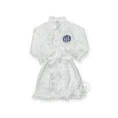 This sale is for 1 personalized / monogrammed ADULT ruffle waffle weave robe.   Due to Etsys high fees & advertising fee to which we do not get to opt out of, I have adjusted our prices to off set these costs. Please support our small business by shopping our actual shop website at marshmallowdream.com   You may purchase this WITH or WITHOUT personalization. The price difference is in the drop down located to the right of the listing photos.  DESCRIPTION : Cotton waffle weave robe Above the knee Ruffle down the front and sleeve Two pockets on the front Size : 36" Length, One Size Fits Most **  This robe can be personalized with a name, a 3 letter monogram, or even 1 initial. You choose.  ** The font choices are in the extra pictures with the listing and our thread colors are endless. So ju 3 Letter Monogram, Kids Robes, Shop Website, Letter Monogram, 3 Letter, Thread Colors, Womens Robes, Waffle Weave, Personalized Monogram