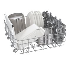 the dishwasher is full of clean dishes