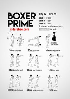 a poster showing how to do the boxing prime