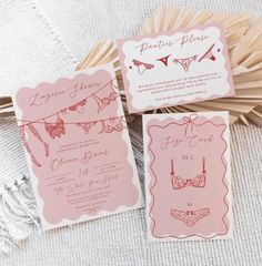 Pink Lingerie Shower Weekend Invitation Set, Panty Game, Lingerie Bridal Shower Templates, Bachelorette Party, Bridal Shower Invite pls03 - Etsy Ukraine Lingerie Bridal Shower, Lingerie Bridal, Lingerie Shower, Pink Lingerie, Bride Wear, Invitation Set, Bridal Shower Invitations, Bachelorette Party, Invitation Paper