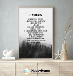 Meditation Zen Things Wall Art Motivational Inspirational Quotes Office Decor #HappyHomeShop #Minimalism Relaxing Bedroom Ideas Zen, Buddha Room, Zen Bedroom Decor, Zen Things, Zen Office, Office Decor Modern, Quotes Home, Zen Home Decor, Motivational Inspirational Quotes