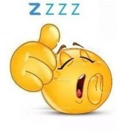 an emoticive smiley face with the word zzz on it