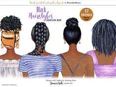 Hair Back View, African American Girl Hairstyles, Pixie Cut With Highlights, Hairstyles Brown, Toned Girls, Hair Clipart, Woman Hair, Afro Style, Soul Sister