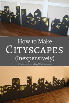 how to make cityscapes inexensively