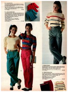 80s Clothes 1980s Fashion Trends, 80s Female Fashion, 80s Catalog, Period Outfits, 19s Fashion, Old School Outfits, 80s Clothes, 80s Outfits, 1980s Fashion Trends