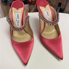 Beautiful Shoes, Wearing Only Couple Of Times. Luxury Pointed Toe Heels With Heel Loop, Luxury Heels With Heel Loop And Pointed Toe, Jimmy Choo Heels, Jimmy Choo Shoes, Beautiful Shoes, Jimmy Choo, Shoes Women Heels, Shoes Heels, Women Shoes