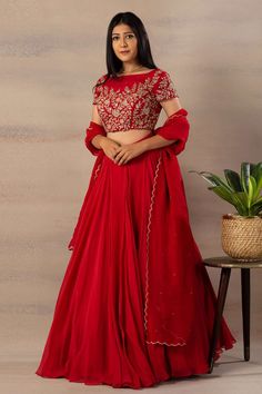 Lehenga Simple, Gown Dress Party Wear, Lengha Blouse Designs, Lehenga Top, Baju Kahwin, Lehenga Crop Top, Lehenga Saree Design