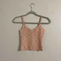 This Tank Is Brand New With Tags, Just Never Reached For It Will Make You Look Snatched And Do Wonders For The Girls. Cheap Cropped Tank Top By Forever 21, Cheap Scoop Neck Tank Top With Straps, Cheap Basic Camisole Tank Top, Orange Pink, Color Orange, Pink And Orange, Tank Top, Womens Tops, Tank Tops