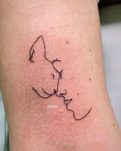 Cat Nose And Whiskers Tattoo, Tattoos For My Cat, Cat Print Tattoo Ideas, Cat Line Work Tattoo, Tattoo For Lost Cat, Cat Side Profile Tattoo, Cat And Human Tattoo, Cats Tatoos Ideas, Tattoos To Remember Your Cat