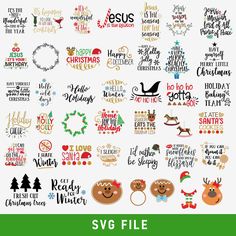 svg cut files for christmas