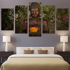 https://cdn.shopify.com/s/files/1/0387/9986/8044/products/product-image-265313767.jpg Gautam Buddha, Wall Art Frame, Multi Panel Canvas, Wall Art Pictures, Modern Artwork, Painting Style, Modern Painting